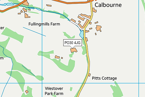 PO30 4JG map - OS VectorMap District (Ordnance Survey)