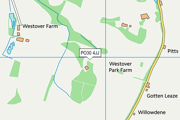 PO30 4JJ map - OS VectorMap District (Ordnance Survey)