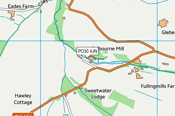 PO30 4JN map - OS VectorMap District (Ordnance Survey)