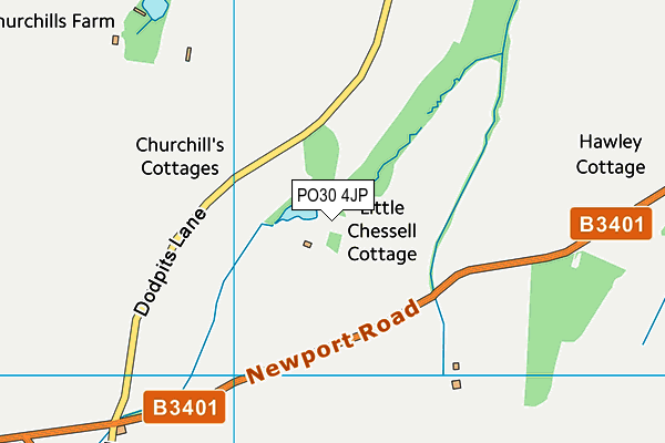 PO30 4JP map - OS VectorMap District (Ordnance Survey)