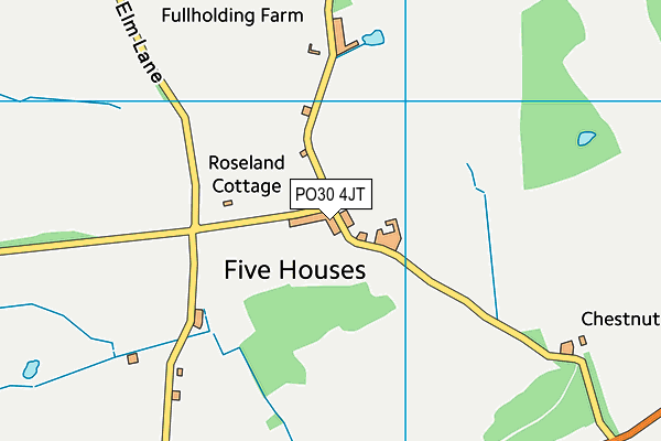 PO30 4JT map - OS VectorMap District (Ordnance Survey)