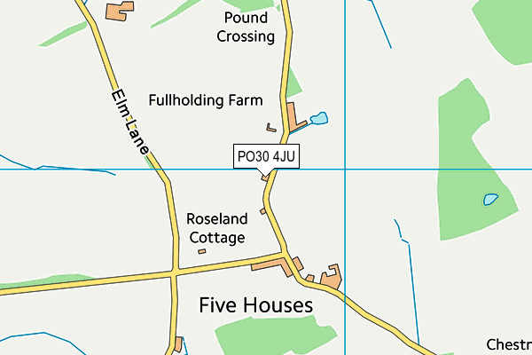 PO30 4JU map - OS VectorMap District (Ordnance Survey)