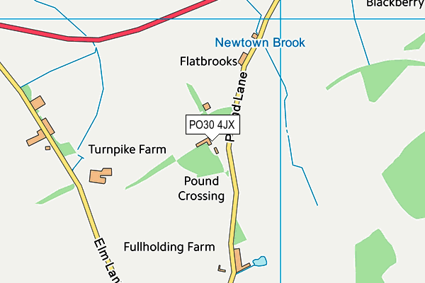 PO30 4JX map - OS VectorMap District (Ordnance Survey)