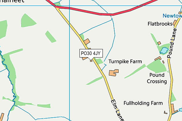 PO30 4JY map - OS VectorMap District (Ordnance Survey)