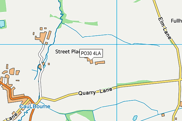 PO30 4LA map - OS VectorMap District (Ordnance Survey)