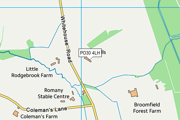 PO30 4LH map - OS VectorMap District (Ordnance Survey)