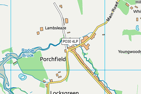 PO30 4LP map - OS VectorMap District (Ordnance Survey)