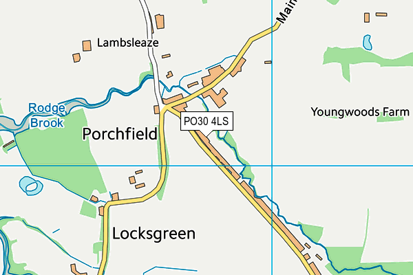 PO30 4LS map - OS VectorMap District (Ordnance Survey)