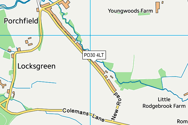 PO30 4LT map - OS VectorMap District (Ordnance Survey)