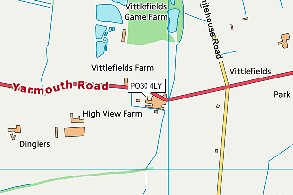 PO30 4LY map - OS VectorMap District (Ordnance Survey)