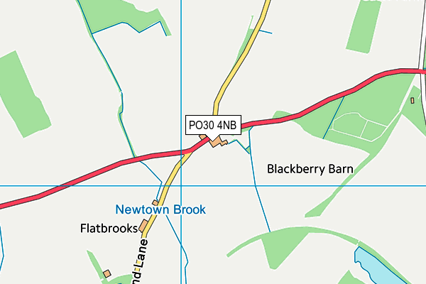 PO30 4NB map - OS VectorMap District (Ordnance Survey)