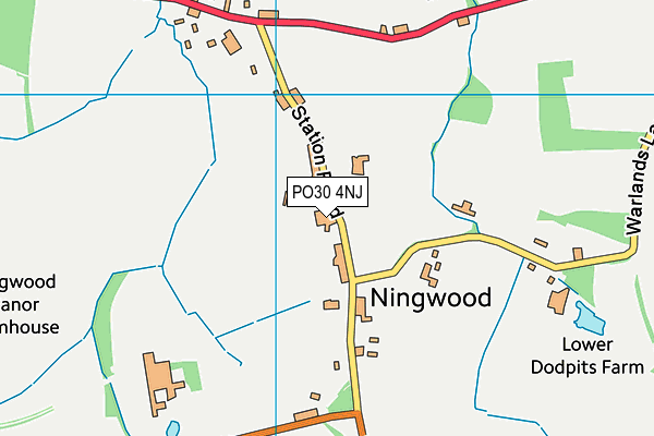 PO30 4NJ map - OS VectorMap District (Ordnance Survey)