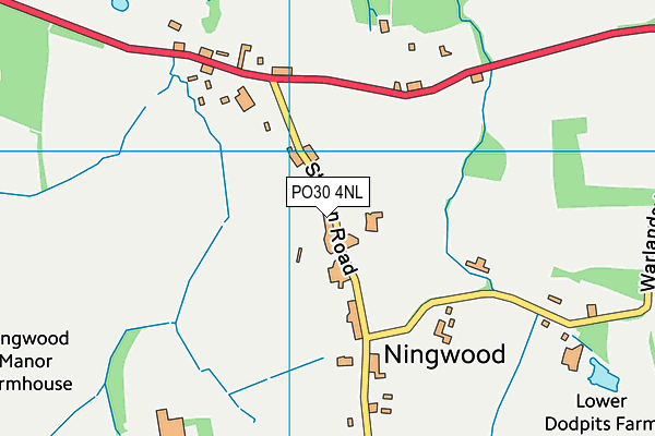 PO30 4NL map - OS VectorMap District (Ordnance Survey)