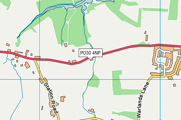 PO30 4NP map - OS VectorMap District (Ordnance Survey)