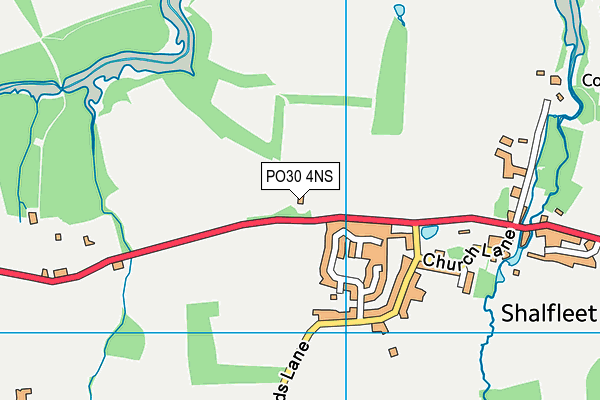 PO30 4NS map - OS VectorMap District (Ordnance Survey)