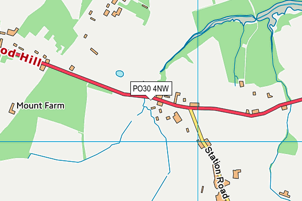 PO30 4NW map - OS VectorMap District (Ordnance Survey)