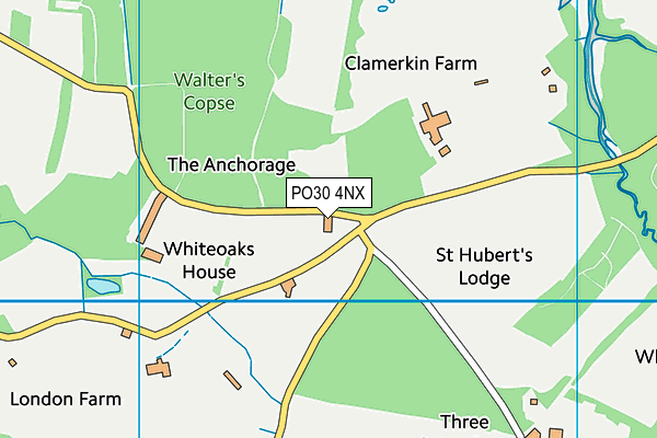 PO30 4NX map - OS VectorMap District (Ordnance Survey)