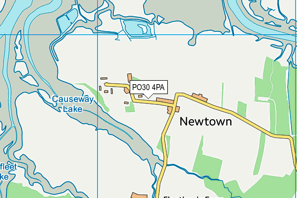 PO30 4PA map - OS VectorMap District (Ordnance Survey)