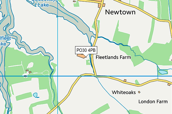 PO30 4PB map - OS VectorMap District (Ordnance Survey)