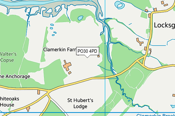 PO30 4PD map - OS VectorMap District (Ordnance Survey)