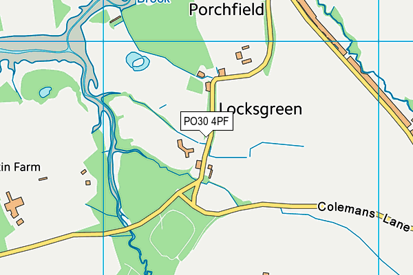 PO30 4PF map - OS VectorMap District (Ordnance Survey)