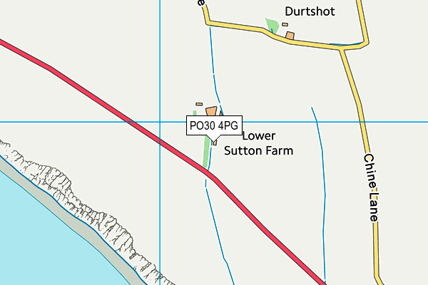 PO30 4PG map - OS VectorMap District (Ordnance Survey)