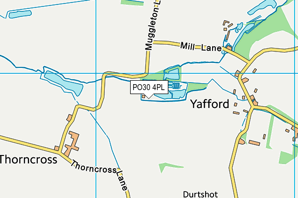 PO30 4PL map - OS VectorMap District (Ordnance Survey)