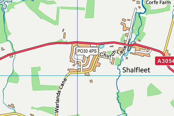 PO30 4PS map - OS VectorMap District (Ordnance Survey)