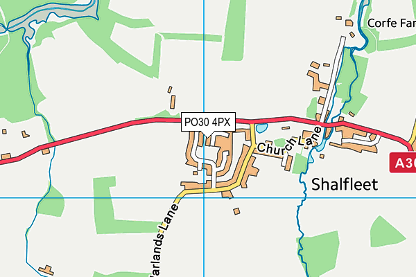 PO30 4PX map - OS VectorMap District (Ordnance Survey)