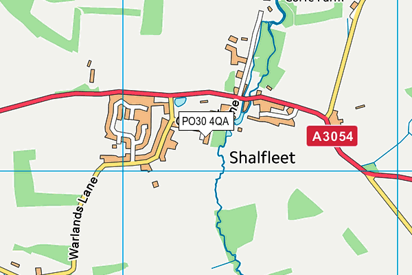 PO30 4QA map - OS VectorMap District (Ordnance Survey)