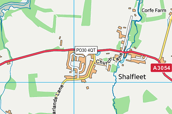 PO30 4QT map - OS VectorMap District (Ordnance Survey)