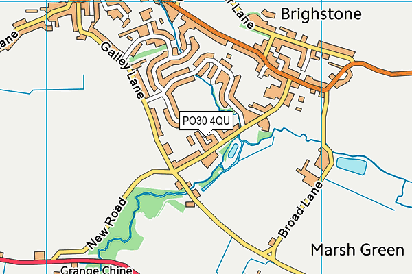 PO30 4QU map - OS VectorMap District (Ordnance Survey)