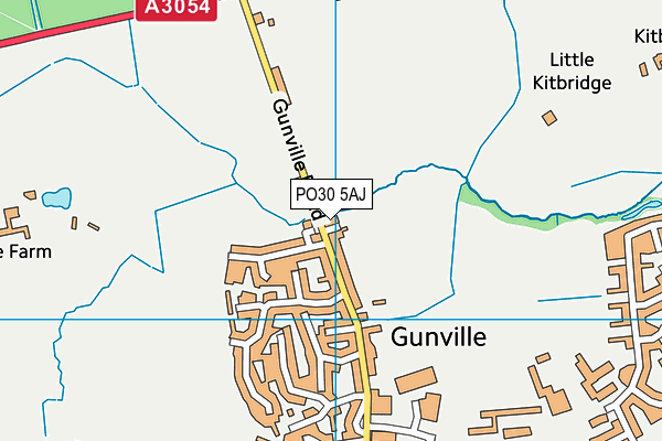 PO30 5AJ map - OS VectorMap District (Ordnance Survey)