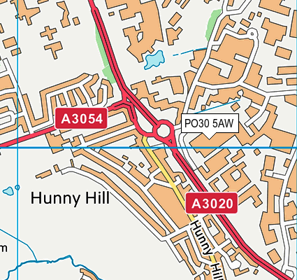 PO30 5AW map - OS VectorMap District (Ordnance Survey)