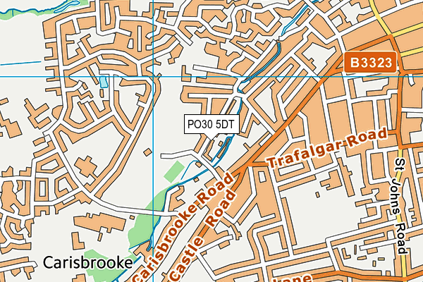 PO30 5DT map - OS VectorMap District (Ordnance Survey)