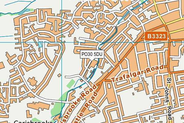 PO30 5DU map - OS VectorMap District (Ordnance Survey)