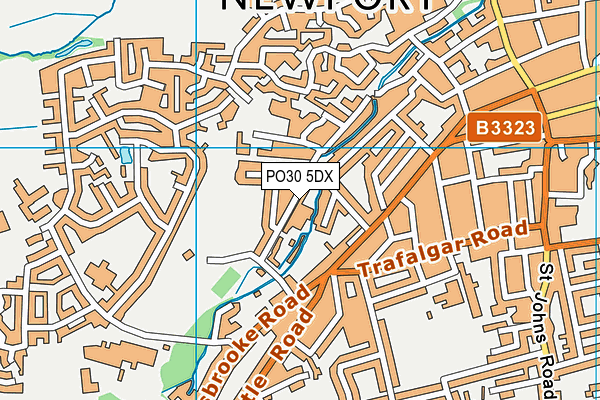 PO30 5DX map - OS VectorMap District (Ordnance Survey)