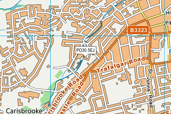 PO30 5EJ map - OS VectorMap District (Ordnance Survey)