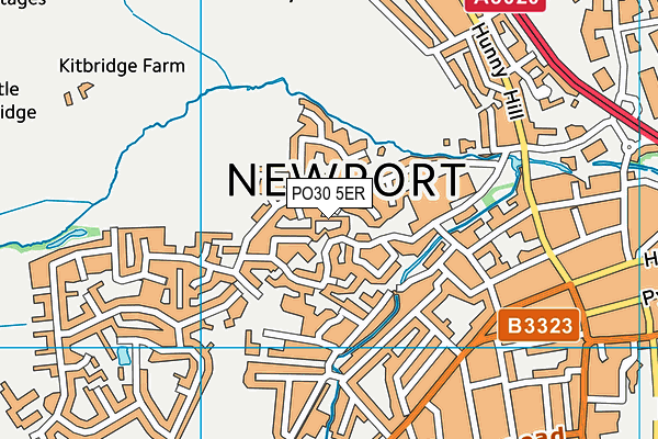 PO30 5ER map - OS VectorMap District (Ordnance Survey)