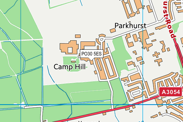 PO30 5ES map - OS VectorMap District (Ordnance Survey)