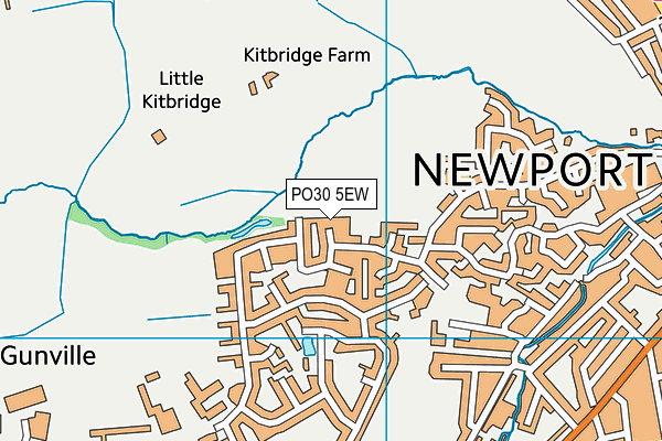 PO30 5EW map - OS VectorMap District (Ordnance Survey)