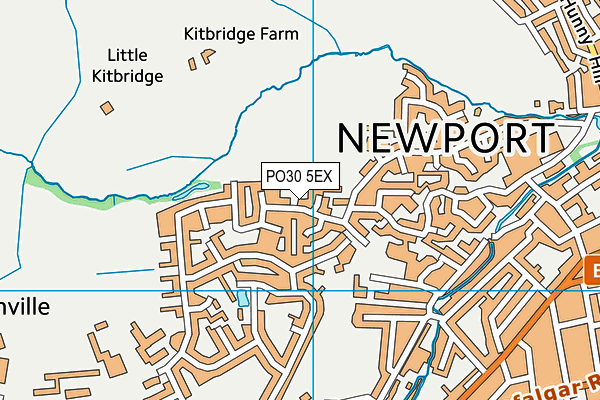 PO30 5EX map - OS VectorMap District (Ordnance Survey)