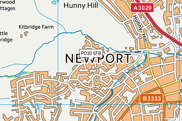 PO30 5FB map - OS VectorMap District (Ordnance Survey)