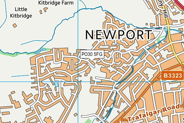 PO30 5FG map - OS VectorMap District (Ordnance Survey)