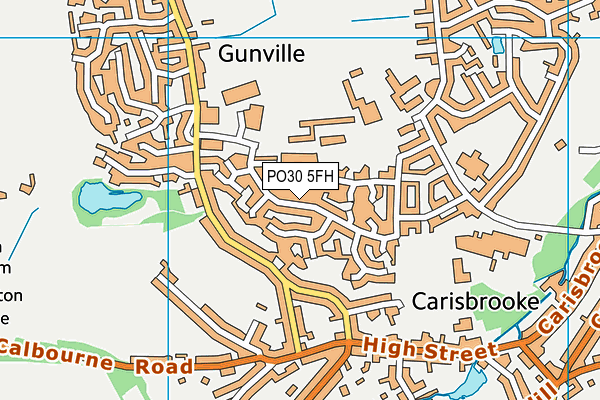 PO30 5FH map - OS VectorMap District (Ordnance Survey)