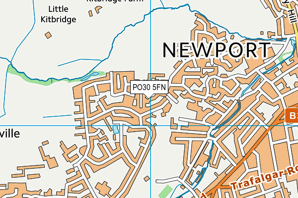 PO30 5FN map - OS VectorMap District (Ordnance Survey)