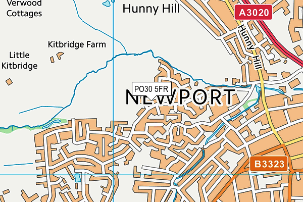 PO30 5FR map - OS VectorMap District (Ordnance Survey)