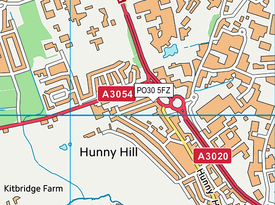 PO30 5FZ map - OS VectorMap District (Ordnance Survey)