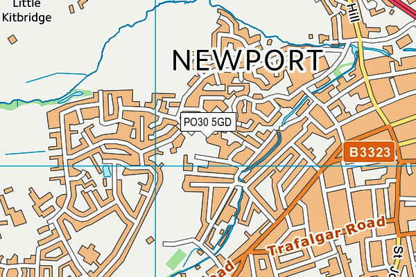 Newport Church of England Aided Primary School map (PO30 5GD) - OS VectorMap District (Ordnance Survey)