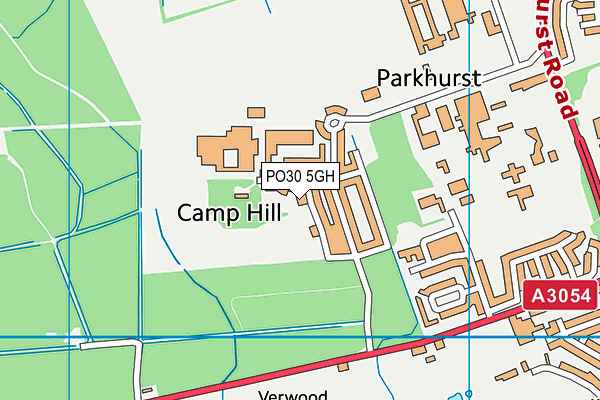 PO30 5GH map - OS VectorMap District (Ordnance Survey)